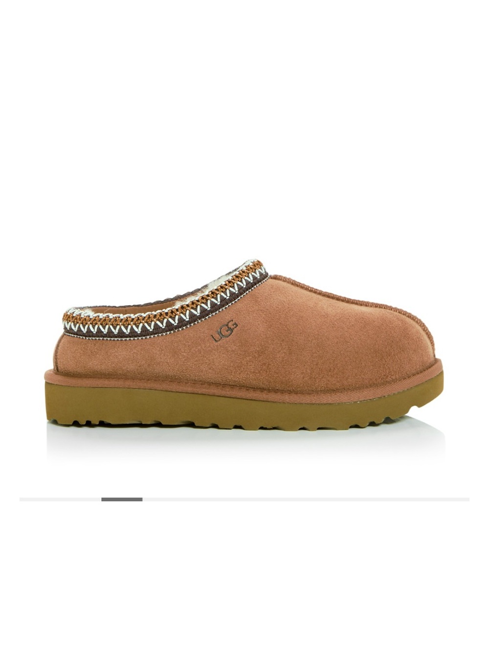 UGG Tasman II Chestnut Brown Sheepskin-Lined Slip-On Mule 13 NWT